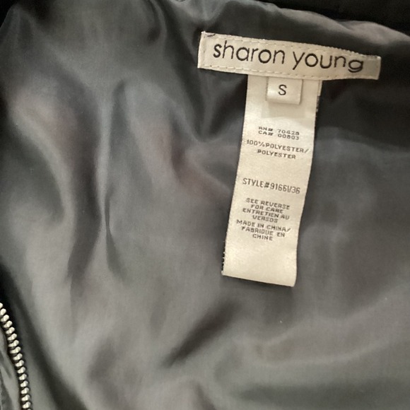 VTG Sharon Young Quilted Vest Studded Padded Sleeveless Jacket Top Sz S - Picture 8 of 8